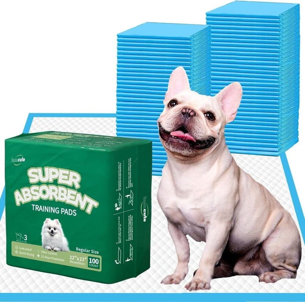 Puppy Pads 22"X23" 100 Count 6-Layer Leak-Proof & Super Absorbent Dog Pet Train